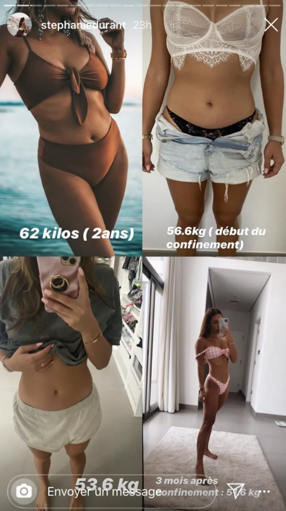 Stéphanie Durant (Les Marseillais) dévoile sa perte de poids saisissante - Instagram, 16 juin 2020