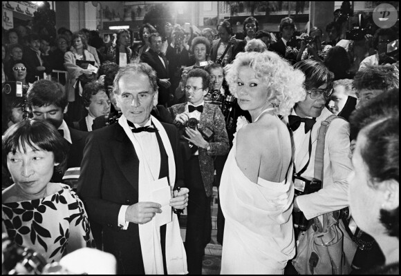 Pierre Cardin et Monique Raimond au Festival de Cannes en 1979.