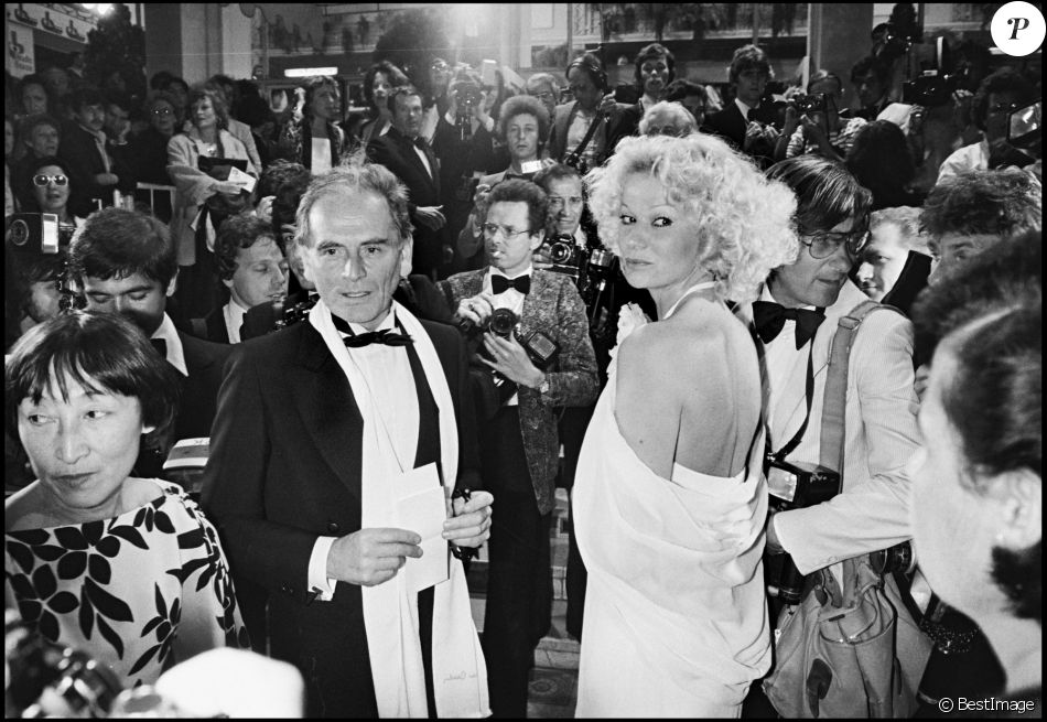 Pierre Cardin et Monique Raimond au Festival de Cannes en 1979.