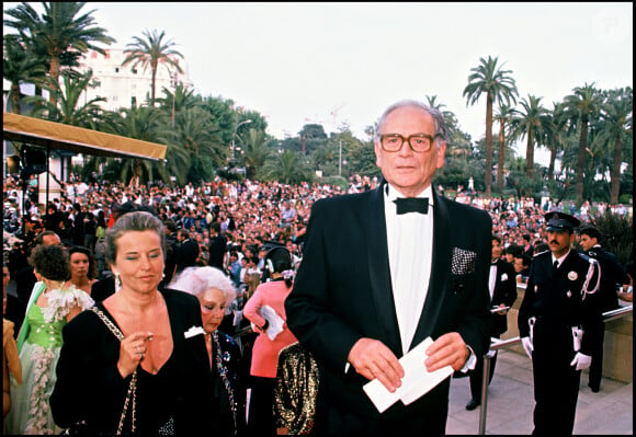 Pierre Cardin au Festival de Cannes en 1990.