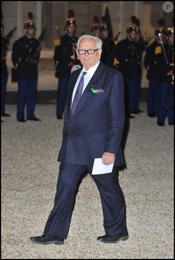 Pierre Cardin au palais de l'Elysée en 2010.