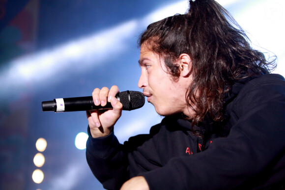 Info - Le rappeur Moha La Squale interpellé par la police à Paris - Moha La Squale, de son vrai nom Mohamed Bellahmed - Les célébrités en concert pendant le festival 'Les Vieilles Charrues' à Carhaix-Plouguer en Bretagne, le 20 juillet 2019.