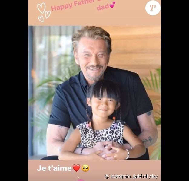 Jade Et Joy Hallyday Fetent Leur Papa Jolies Photos Souvenirs Et Mots D Amour Purepeople