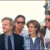 Julia Roberts, Kiefer Sutherland, Michael Douglas et Michael Schumacher au festival de Deauville en 1990. 