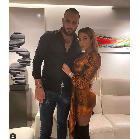 Nikola Lozina et sa fiancée Laura Lempika en 2019.