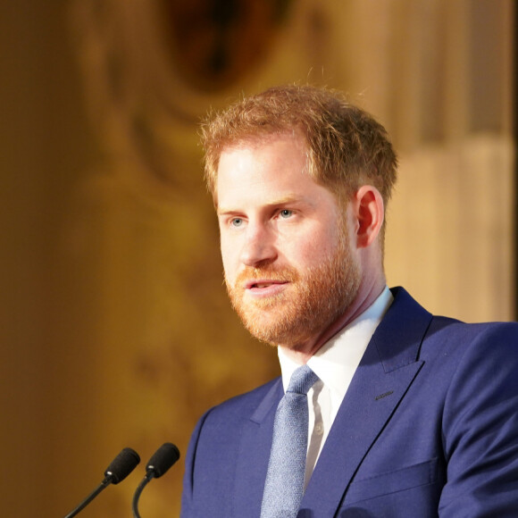 Le prince Harry, duc de Sussex, et Meghan Markle, duchesse de Sussex lors de la cérémonie des Endeavour Fund Awards au Mansion House à Londres, Royaume Uni, le 5 mars 2020.