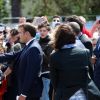 Arrivée à la Mairie du Touquet - Le Président de la République Emmanuel Macron et sa femme la Première Dame Brigitte Macron sont allés voter à la Mairie du Touquet-Paris-Plage lors du second tour des élections municipales, le 28 juin 2020. Ils portent des masques de protection contre le Coronavirus (Covid-19). A leur sortie, ils sont allés rencontrer la foule puis sont repartis en voiture.