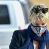 Exclusif - Charlize Theron dîne avec ses deux enfants Jackson (8ans) et August (4ans) au restaurant Nobu à Malibu le 20 juin 2020. Elle porte un masque pour se protéger de l'épidémie de Coronavirus (Covid-19).
