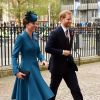 Kate Catherine Middleton, duchesse de Cambridge, et le prince Harry, duc de Sussex - Arrivées de la famille royale d'Angleterre en l'abbaye de Westminster à Londres pour le service commémoratif de l'ANZAC Day. Le 25 avril 2019