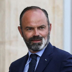 Le premier ministre Edouard Philippe - Le président français reçoit les membres de la Convention des citoyens sur le climat (CCC) pour discuter des propositions environnementales au Palais de l'Elysée à Paris, France, 29 juin 2020. © Stéphane Lemouton / Bestimage