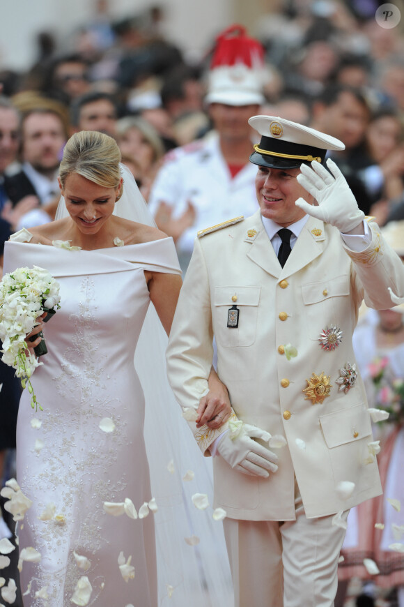 Mariage du prince Albert de Monaco et Charlene Wittstock à Monaco, le 2 juillet 2011.