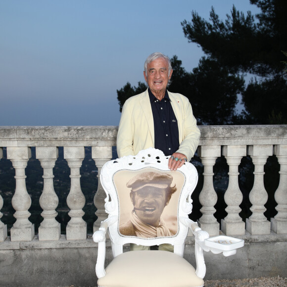 Exclusif - Prix Spécial - Rendez-vous avec Jean-Paul Belmondo lors du mariage du footballeur Sébastien Frey avec Petra au Château Saint Georges à Grasse le 29 juin 2019. © Denis Guignebourg/Bestimage