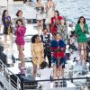 Défilé de mode "Balmain Sur Seine" de Balmain, sur la péniche "Sans Souci". Paris, le 5 juillet 2020.