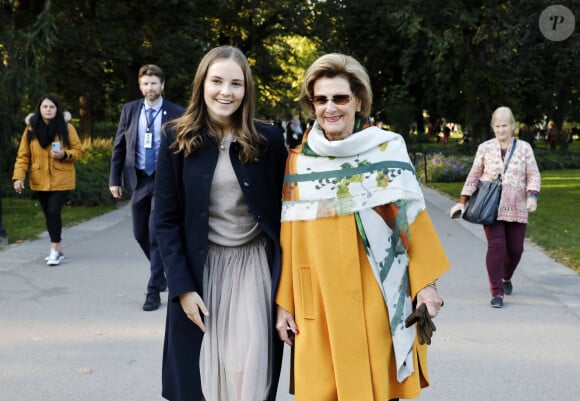 La reine Sonja, la princesse Ingrid Alexandra - Célébration de l'achèvement du parc de sculptures de la princesse Ingrid Alexandra à Oslo en Norvège le 17 septembre 2019.