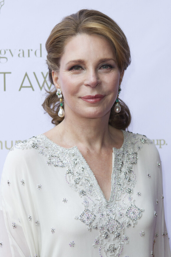 La reine Noor de Jordanie à Stockholm aux "Marianne & Bernadotte Art Awards" en 2012.