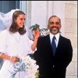 Mariage du roi Hussein et de la reine Noor en 1976.