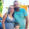 Claire ("L'amour est dans le pré 2015") enceinte de son deuxième enfant. Elle est en couple avec Sébastien et maman de Mathéo. Photo datant de 2020.