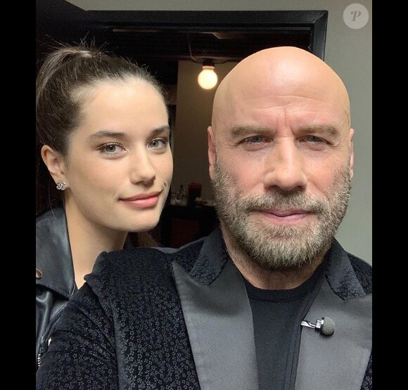 John Travolta et sa fille Ella sur Instagram. Le 19 février 2020.
