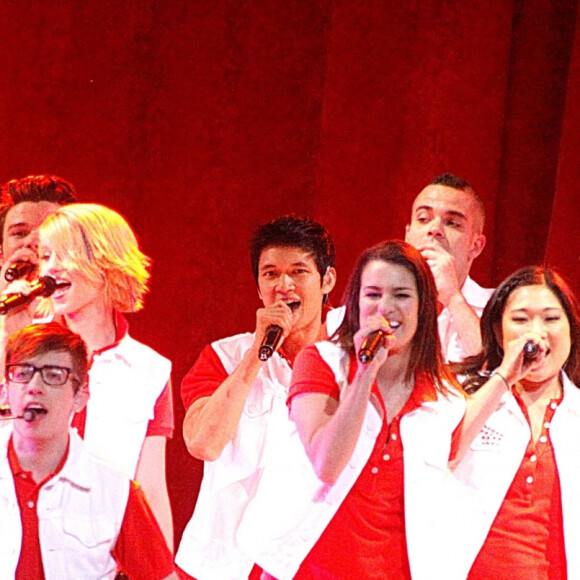 Les acteurs de la série "Glee".