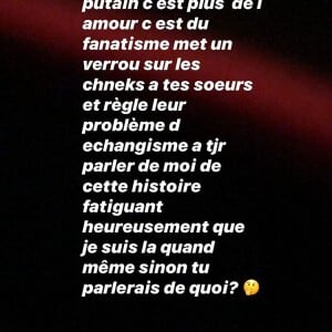 Julien Guirado insulte Gaulthier et ses soeurs sur Instagram le 17 juillet 2020.