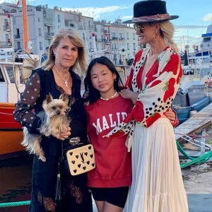 Laeticia Hallyday a passé quelques jours dans l'Hérault, la région de son enfance, en famille. Juillet 2020.