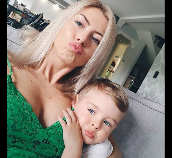 Stéphanie Clerbois et son fils Lyam - Instagram, 22 avril 2018