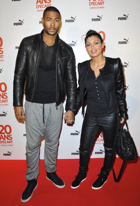 Nawell Madani et son compagnon Djebril Zonga - Avant premiere du film " 20 ans d' ecart " au Gaumont Opera Capucines a Paris, le 6 mars 2013