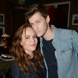 Exclusif - Jean-Baptiste Maunier et sa compagne Léa Arnezeder - After party du concert des "Enfoirés" à l'Arc à Paris le 25 janvier 2016. © Rachid Bellak/Bestimage