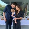 Jean-Baptiste Maunier, sa compagne Léa Arnezeder et leur fils Ezra, le 28 juin 2020 sur Instagram.