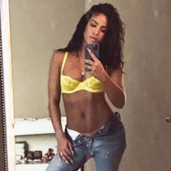Cassie, sept mois après la naissance de sa fille Frankie. Juillet 2020.