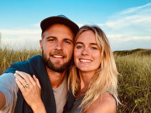Cressida Bonas et son fiancé Harry Wentworth-Stanley sur Instagram, août 2019.