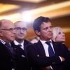 Bernard Cazeneuve, Manuel Valls, Laurent Nunez - Inauguration du centre européen du Judaïsme à Paris le 29 octobre 2019. © Hamilton/Pool/Bestimage
