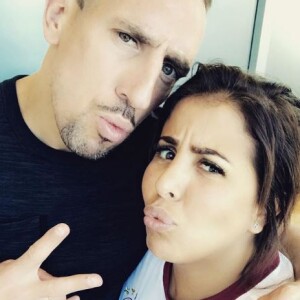 Wahiba Ribéry et le footballeur Franck Ribéry le 22 juin 2017.