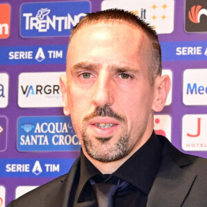 Franck Ribéry lors de sa présentation officielle à Florence le 22 août 2019. Photo by Claudio Giovannini/Ansa/ABACAPRESS.COM