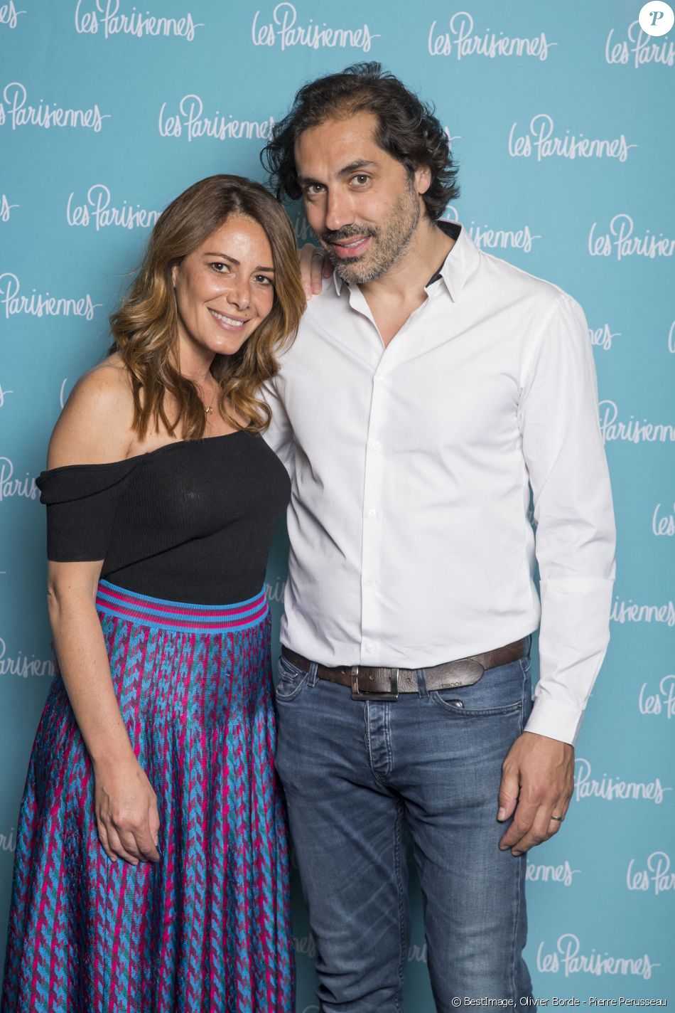 exclusif elsa fayer et son mari zach hanoun photocall de la premiere du spectacle les parisiennes aux folies bergeres a paris le 24 mai 2018 c olivier bord purepeople
