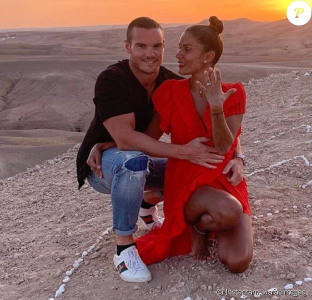 Wafa (Koh-Lanta, Mamans & Célèbres) sur Instagram avec son futur mari Oliver - 2020