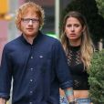 Ed Sheeran et sa femme Cherry Seaborn à New York, le 20 août 2015