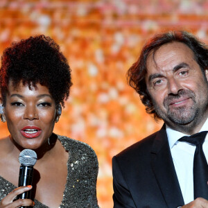 Exclusif - China Moses et André Manoukian durant le premier jour d'enregistrement de l'émission de télévision "Nice Jazz Festival" au Théâtre de Verdure à Nice, le 24 juillet 2020. Ce programme musical présenté par C.Moses et A. Manoukian, sera diffusé en prime time sur France 3 le 21 Août 2020. © Bruno Bebert/Bestimage  Exclusive - For Germany call for price - First day of rehearsals for the television show "Nice Jazz Festival" at the Théâtre de Verdure in Nice on July 24, 2020. This musical program presented by C. Moses and A. Manoukian, will be broadcast in prime time on France 3 at the end of August. 