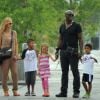 Heidi Klum et Seal entourés de leurs enfants 