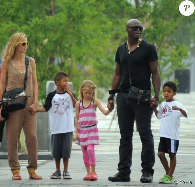 Heidi Klum et Seal entourés de leurs enfants 