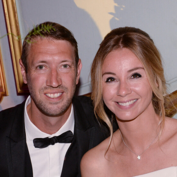 Exclusif - Alain Bernard et sa compagne Faustine lors de la soirée de gala au profit de la fondation Pompidou à l'hôtel Marcel Dassault à Paris, France, le 28 mars 2019. © Rachid Bellak-LMS/Bestimage