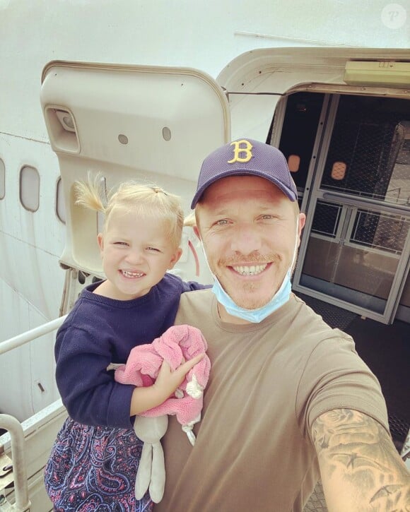 Jean-Edouard et sa fille Victoire, août 2020, sur Instagram