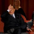 Silvio Berlusconi - Albano chante pour Silvio Berlusconi sur le plateau de l'émission de télévision "Maurizio Costanzo Show" à Rome, le 12 novembre 2019. Albano était accompagné de deux de ses enfants. © Imago / Panoramic / Bestimage.