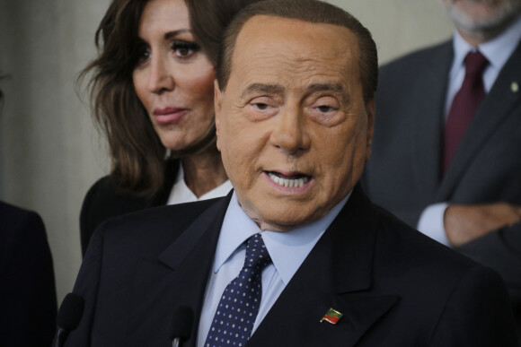 Silvio Berlusconi participe aux consultations au Palais du Quirinal pour solutionner la crise du gouvernement Conte à Rome