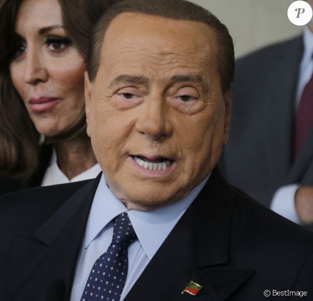 Silvio Berlusconi participe aux consultations au Palais du Quirinal pour solutionner la crise du gouvernement Conte à Rome