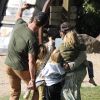 Chris Hemsworth et sa femme Elsa Pataky se baladent avec leurs enfants India, Sasha et Tristan Hemsworth à The Farm à Byron Bay en Australie. Chris profite d'une belle journée en famille le jour de son anniversaire (36 ans). Le 11 août 2019