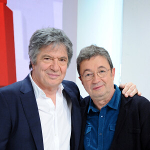 Exclusif - Lionnel Astier et Frédéric Bouraly - Enregistrement de l'émission "Vivement Dimanche" présentée par M.Drucker et diffusée le 23 février 2020 sur France 2. Le 19 février 2020 © Guillaume Gaffiot / Bestimage 