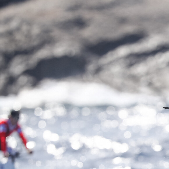 La famille princière de Monaco au départ de la 3ème édition de la course "The Crossing : Calvi-Monaco Water Bike Challenge". Ce défi caritatif organisé par la Fondation Princesse Charlène se déroule les 12 et 13 septembre. Deux équipes de quatre athlètes, parmi lesquels la Princesse et son frère Gareth Wittstock, secrétaire général de la fondation, vont se relayer en water bike durant 24h pour relier les 180km qui séparent Calvi de Monaco. Calvi, le 12 septembre 2020. © Olivier Huitel/Pool Monaco/Bestimage