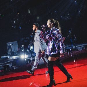 Exclusif - Slimane et Vitaa - Scène - Enregistrement de l'émission "Tous ensemble pour la musique" pour la fête de la musique 2020 à l'AccorHotels Arena à Paris le 18 juin 2020. © Cyril Moreau / Veeren Ramsamy / Bestimage