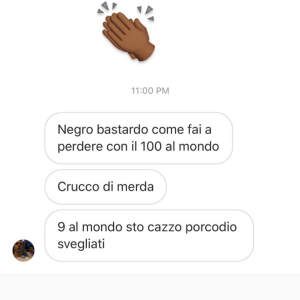Gaël Monfils a reçu de nombreux messages d'insultes après sa défaite en 32e de finale du Masters 1000 de Rome, face à l'Allemand Dominic Koepfer. Story Instagram du jeudi 17 septembre 2020.